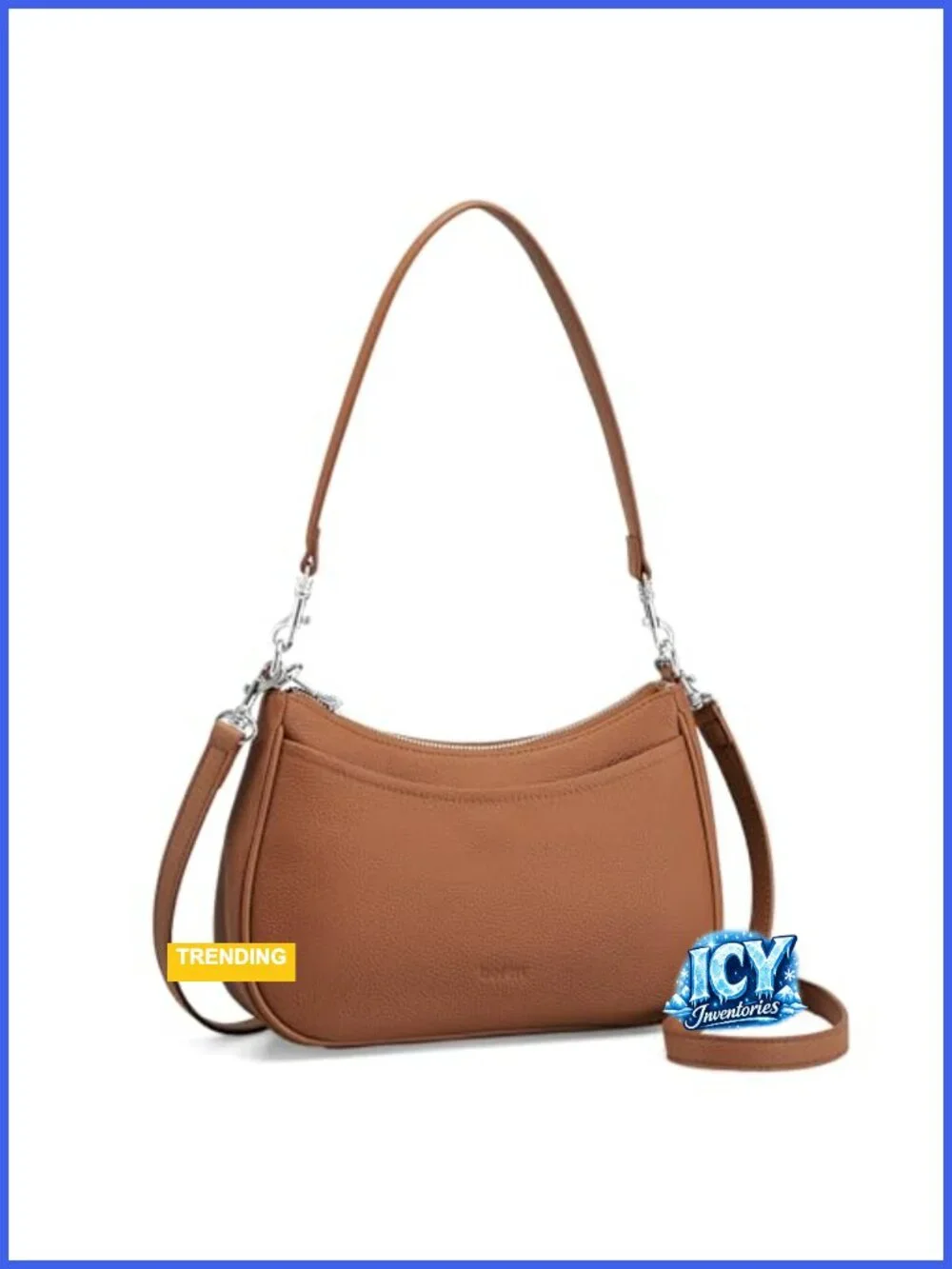 Genuine Leather Crossbody Bag for Women, Anti Theft Hobo Purse with RFID Card